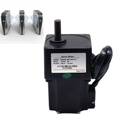 24VDC 40W Brushless Servo Motor Equipped 1:50 Planetary Gear Reducer, High Torque DC Servo Gear Motor Special For Turnstile Gate Access Control Mechanism